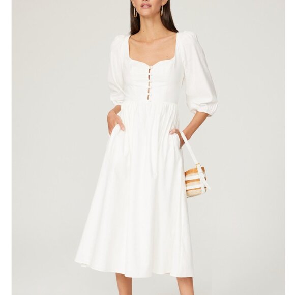 REFORMATION Madden Midi Dress Size 10 - Picture 1 of 8